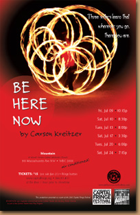 "Be Here Now" poster