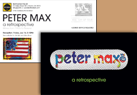 Peter Max postcard