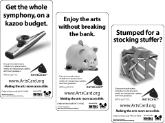 ArtsCard AJC ads
